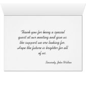 prachtige floral Dank je wel. (Binenzijde Horizontaal (Onderkant))