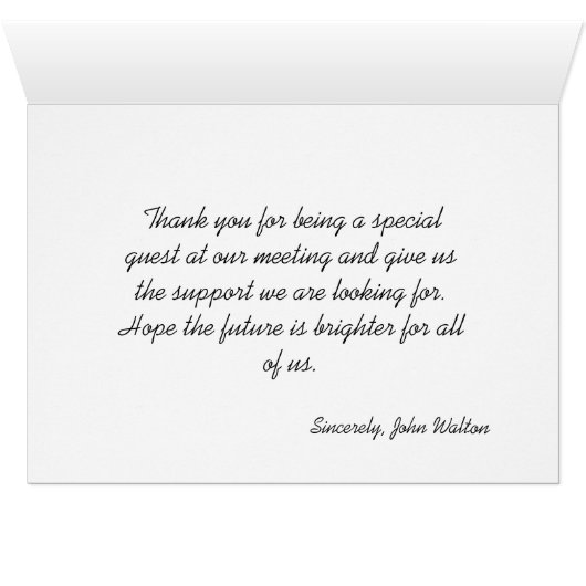 prachtige floral Dank je wel. (Binenzijde Horizontaal (Onderkant))