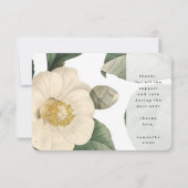 Prachtige Floral Elegant University Afstuderen Bedankkaart (Achterkant)