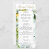 Prachtige Floral Fruit aquarel zomer bruiloft (Achterkant)