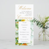 Prachtige Floral Fruit aquarel zomer bruiloft (Staand voorkant)