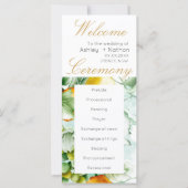 Prachtige Floral Fruit aquarel zomer bruiloft (Voorkant)