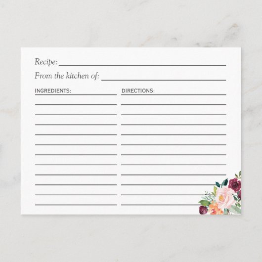 Prachtige "Floral Gold Lijst Vrijgezellenfeest Rec Briefkaart (Achterkant)