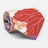 Prachtige Floral  Japans patroon Stropdas (Opgerold)