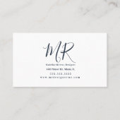 Prachtige Floral Modern Designer Visitekaartje (Achterkant)