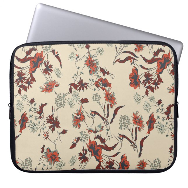 Prachtige  Floral-patronen in de vele soorten Laptop Sleeve (Voorkant)