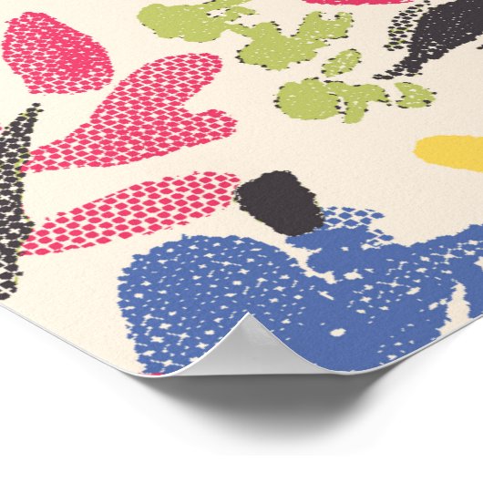 Prachtige  Floral-patronen in de vele soorten Poster (Hoek)