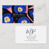 Prachtige Floral Poppy Designer Visitekaartje (Voorkant / Achterkant)