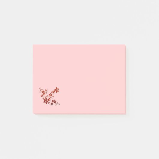 Prachtige Floral Post It Notes (Voorkant)