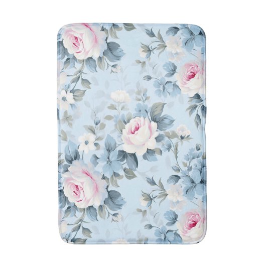 Prachtige Floral Print Rozen Badmat (Voorkant Verticaal)