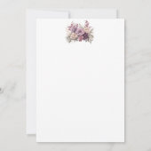 Prachtige Floral verjaardag viering uitnodigen Kaart (Achterkant)