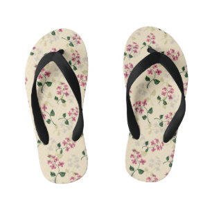 Prachtige florale naadloos patroon vergeet-me-not  kinder teenslippers