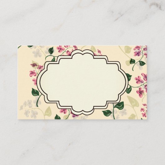 Prachtige florale naadloos patroon vergeet-me-not  visitekaartje (Achterkant)