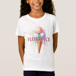 Prachtige Florence, Fruit Ice Cream, door Natasha T-shirt