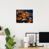 Prachtige Florence Italy Sunset Scene Poster (Thuiskantoor)