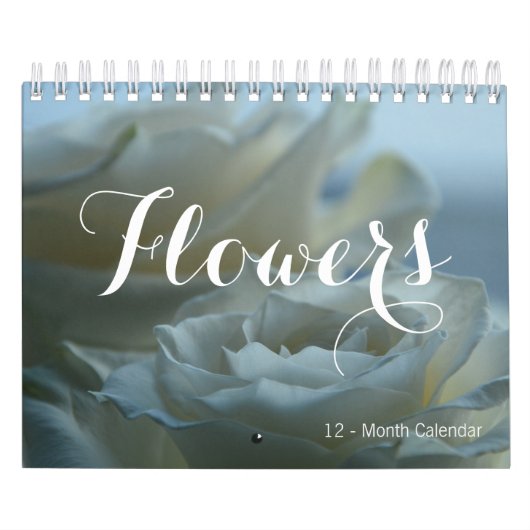 Prachtige FLOWERS 12 maanden kleine agenda Kalender (Hoes)