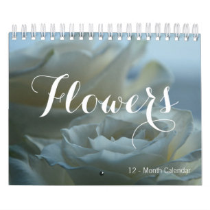 Prachtige FLOWERS 12 maanden kleine agenda Kalender