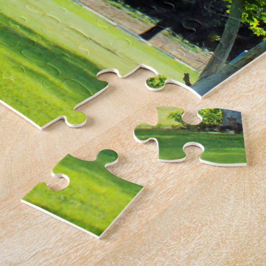 Prachtige Forest Disk Golf Puzzle Legpuzzel (Zijkant)