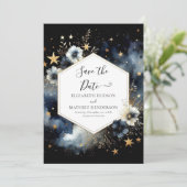 Prachtige foto Hemelse bruiloft Save The Date (Staand voorkant)