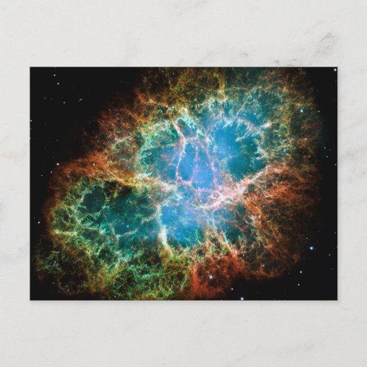 Prachtige foto van de Crab Nebula Briefkaart (Voorkant)