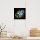 Prachtige foto van de Crab Nebula Poster (Keuken)