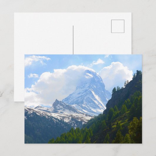 Prachtige foto van de Matterhorn Briefkaart (Voorkant / Achterkant)