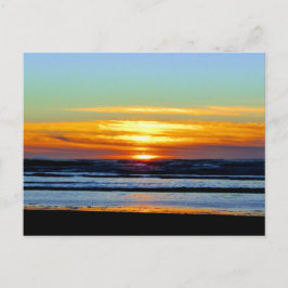 Prachtige foto van de Pacifische strandzonsonderga Briefkaart
