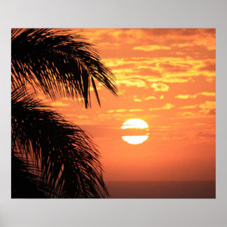Prachtige foto van Hawaiian Sunset Poster