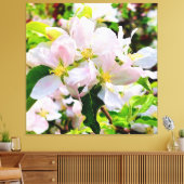 Prachtige foto van Malus asiatica Canvas Afdruk (Insitu (Woonkamer))