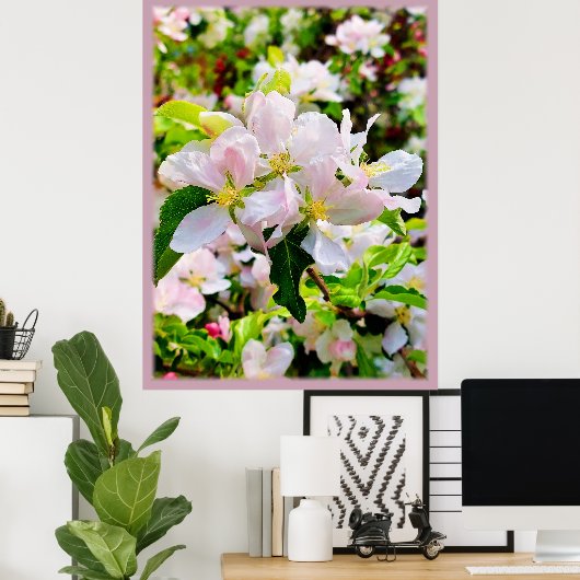Prachtige foto van Malus asiatica Poster (Thuiskantoor)