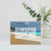 Prachtige foto van Turquoise Zee Tropisch Hartelij Briefkaart (Staand voorkant)