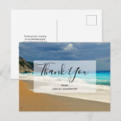 Prachtige foto van Turquoise Zee Tropisch Hartelij Briefkaart (Voorkant / Achterkant)