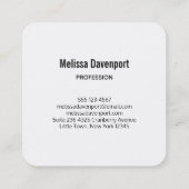 Prachtige foto van Turquoise Zee Vierkante Visitekaartje (Achterkant)