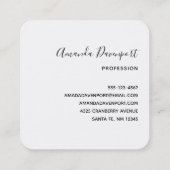 Prachtige foto van Turquoise Zee Vierkante Visitekaartje (Achterkant)