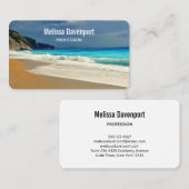Prachtige foto van Turquoise Zee Visitekaartje (Voorkant / Achterkant)