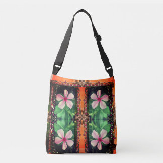 Prachtige fotografische bloem ontmoet Boho Charm C Crossbody Tas