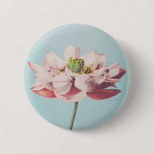 Prachtige fotomechanische prints van Lotus Flowers Ronde Button 5,7 Cm