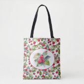 Prachtige frambozen waterverf kunst tote bag (Voorkant)