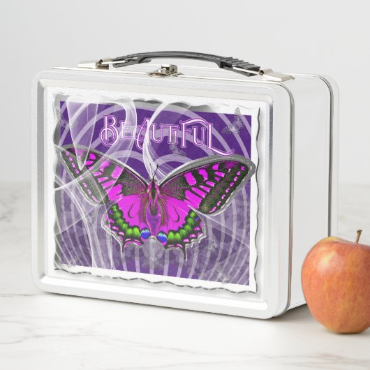 Prachtige framed Butterfly "Mooi" tekst (In situ)