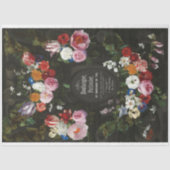 Prachtige  Franse Florals-ontslagpapier Tissuepapier (Voorkant)