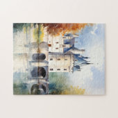 Prachtige Franse kasteel Waterverf puzzel (Horizontaal)