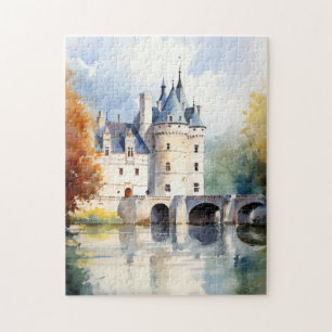 Prachtige Franse kasteel Waterverf puzzel