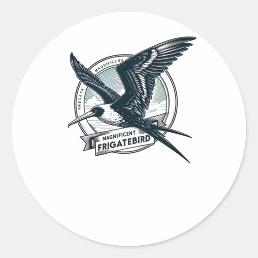 Prachtige Frigatebird 3 Sticker (Voorkant)