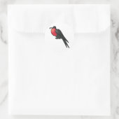 Prachtige Frigatebird Ronde Sticker (Tas)