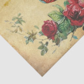 Prachtige Full Red Roses met Regal Bird Tissuepapier (Detail)