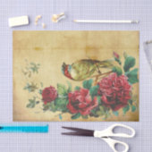 Prachtige Full Red Roses met Regal Bird Tissuepapier (Craft)