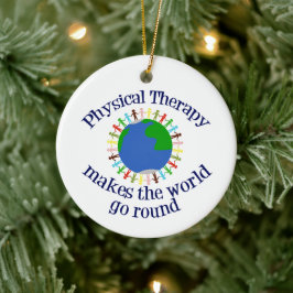 Prachtige fysieke therapie Wereldcitaat PT Keramisch Ornament