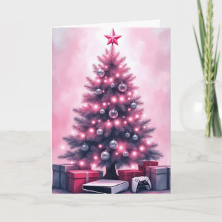 Prachtige Gamer Kerstkaart Feestdagen Kaart