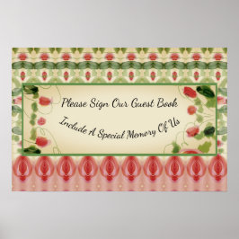 Prachtige gebarenteerde ontwerper poster