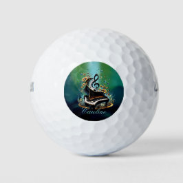 Prachtige gebogen fantasie piano golfballen